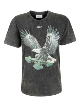Off-White: Футболка  Arrow с принтом