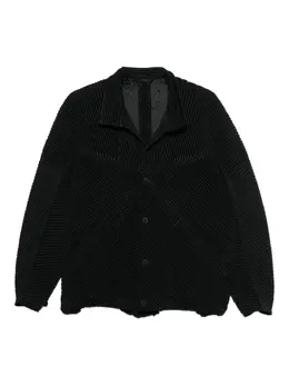 Homme Plissé Issey Miyake: Чёрная куртка 