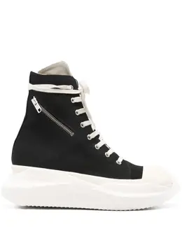 Rick Owens DRKSHDW: Чёрные кроссовки  Abstract