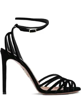 Aquazzura: Чёрные сандалии 