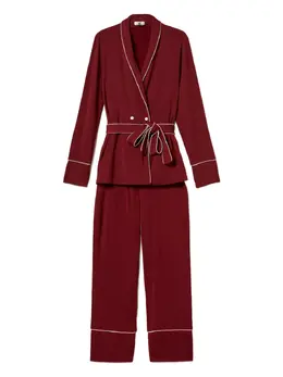 TWINSET: Бордовые брюки 