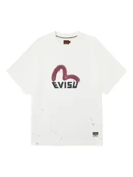 EVISU: Белая футболка 