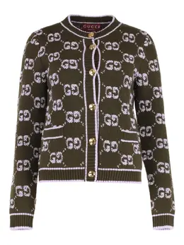 Gucci: Жаккардовый кардиган 