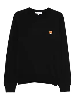 Maison Kitsuné: Чёрный свитер 
