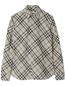 Burberry: Рубашка в клетку 