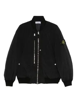 Stone Island: Чёрная куртка  Compass