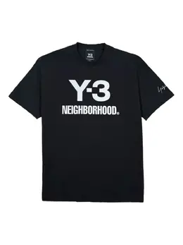 Y-3: Футболка с принтом 
