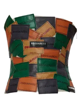 DSQUARED2: Зелёный топ 