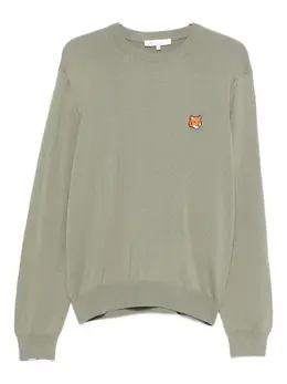 Maison Kitsuné: Зелёный свитер 