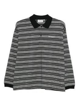 Carhartt WIP: Чёрное поло 
