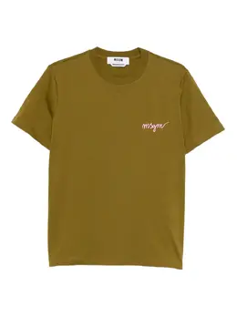 MSGM: Зелёная футболка 