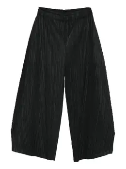 Pleats Please Issey Miyake: Чёрные брюки 