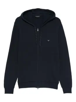 Emporio Armani: Голубая толстовка 