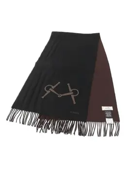 Hermès Pre-Owned: Чёрный шарф 