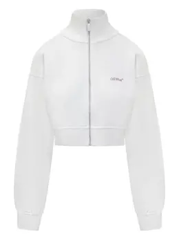 Off-White: Белый свитшот  Arrow