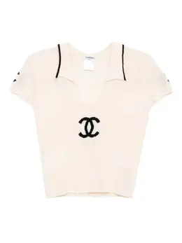 CHANEL Pre-Owned: Топ с коротким рукавом 