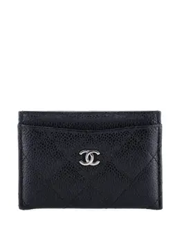 CHANEL Pre-Owned: Чёрный картхолдер 