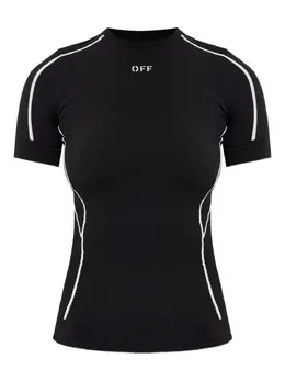 Off-White: Чёрная футболка 