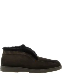 Santoni: Коричневые ботинки 