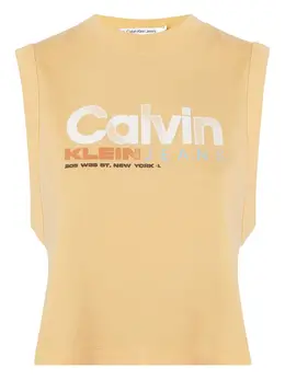Calvin Klein: Майка с принтом 