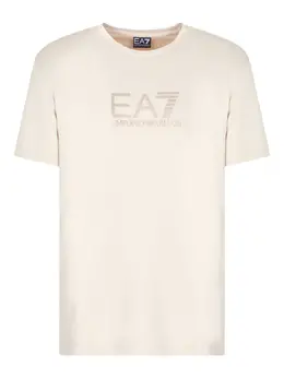 Ea7 Emporio Armani: Светлая футболка 