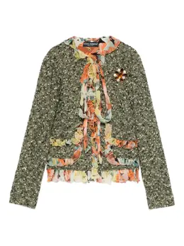 Dolce & Gabbana Pre-Owned: Куртка с растительным принтом 