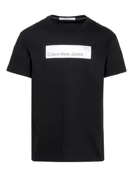 Calvin Klein Jeans: Чёрная футболка 