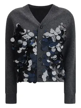 sacai: Кардиган с блёстками 