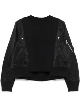 sacai: Чёрный свитшот 