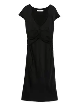 Christian Dior Pre-Owned: Платье с v-образным вырезом 