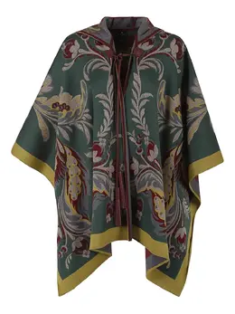 ETRO: Плащ с растительным принтом 