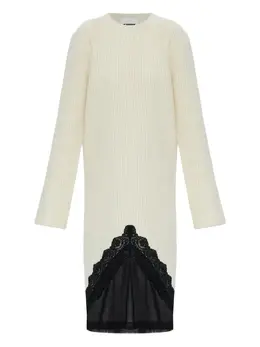 Jil Sander: Кружевное платье 