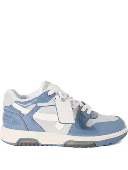 Off-White: Голубые кроссовки  Out of Office