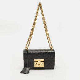 Gucci: Чёрная сумка  Padlock