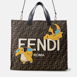 Fendi: Коричневая сумка-шоппер  Way