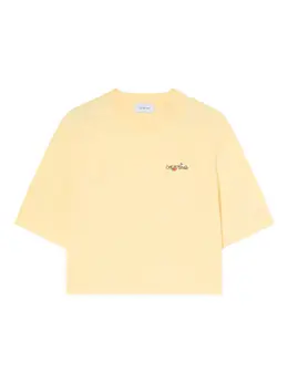 Off-White: Топ  Arrow с растительным принтом