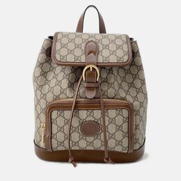 Gucci: Бежевый рюкзак  Interlocking G