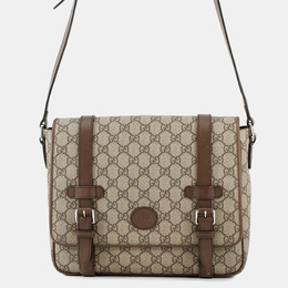 Gucci: Красная сумка  GG Supreme