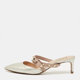 Valentino: Бежевые сабо  Rockstud