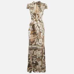 Class by Roberto Cavalli: Коричневое платье 