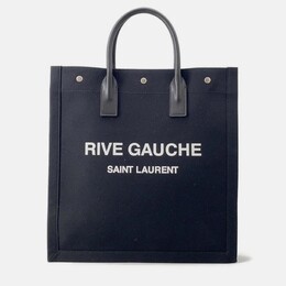 Saint Laurent Paris: Чёрная сумка-шоппер  Rive Gauche