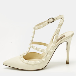 Valentino: Белые туфли  Rockstud