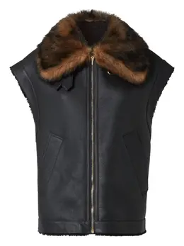FENDI: Жилет на меху 