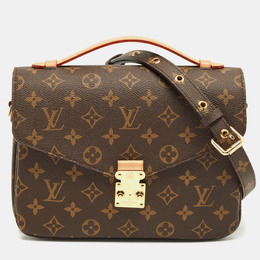 Louis Vuitton: Коричневая сумка  Pochette