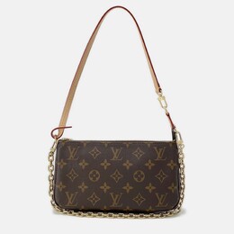 Louis Vuitton: Коричневая сумка  Pochette Accessoires