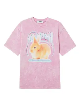MSGM: Футболка из кролика 