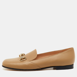 Gucci: Мокасины  Horsebit цвета хаки