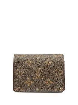 Louis Vuitton Pre-Owned: Коричневый картхолдер 