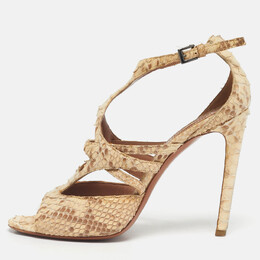 Alaia: Бежевые сандалии 