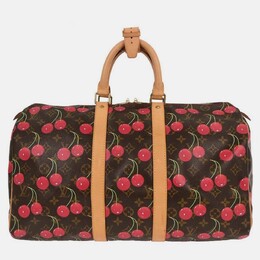 Louis Vuitton: Красная сумка  Keepall 45